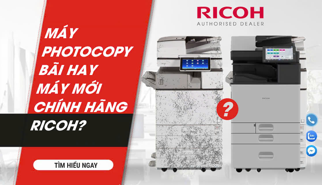 Có nên mua máy photocopy bãi hay chọn máy mới chính hãng Ricoh